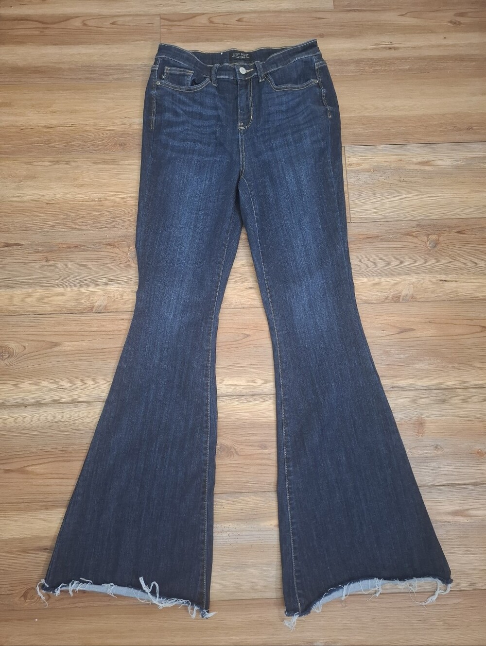 Judy Blue Flare Jeans Dark Wash 9 29 X 33 Long Inseam